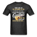 Listening - Playing My Guitar - Unisex Classic T-Shirt - heather black
