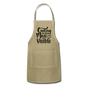 Cooking Is Love Made Visible - Black - Adjustable Apron - khaki