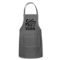 Cooking Is Love Made Visible - Black - Adjustable Apron - charcoal