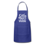 Cooking Is Love Made Visible - White - Adjustable Apron - royal blue