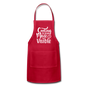 Cooking Is Love Made Visible - White - Adjustable Apron - red