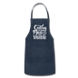 Cooking Is Love Made Visible - White - Adjustable Apron - navy