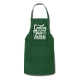 Cooking Is Love Made Visible - White - Adjustable Apron - forest green