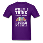 Think About Books - Touch My Shelf - Unisex Classic T-Shirt - purple