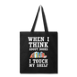 Think About Books - Touch My Shelf - Tote Bag - black