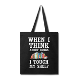 Think About Books - Touch My Shelf - Tote Bag - black