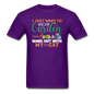 I just Want to Garden And My Cat - Unisex Classic T-Shirt - purple