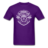 Dogs Also Can Feel The Music - White - Unisex Classic T-Shirt - purple