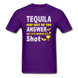 Tequila May Not be The Answer - Unisex Classic T-Shirt - purple