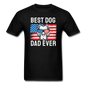 Best Dog Dad Ever - Flag - Unisex Classic T-Shirt - black