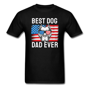 Best Dog Dad Ever - Flag - Unisex Classic T-Shirt - black