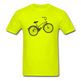 Retro Bike - Black - Unisex Classic T-Shirt - safety green