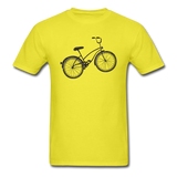 Retro Bike - Black - Unisex Classic T-Shirt - yellow