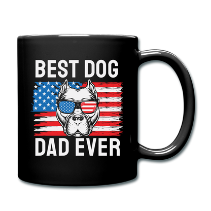 Best Dog Dad Ever - Flag - Full Color Mug - black