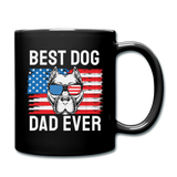 Best Dog Dad Ever - Flag - Full Color Mug - black