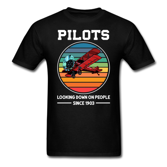 Pilots Looking Down On People - Color - Unisex Classic T-Shirt - black