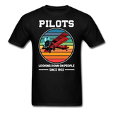 Pilots Looking Down On People - Color - Unisex Classic T-Shirt - black