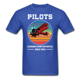 Pilots Looking Down On People - Color - Unisex Classic T-Shirt - royal blue