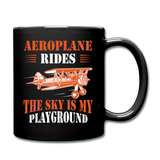 Aeroplane Rides - Full Color Mug - black