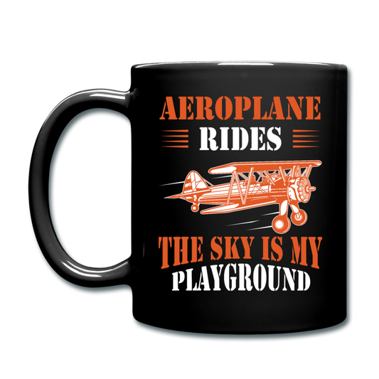 Aeroplane Rides - Full Color Mug - black