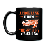Aeroplane Rides - Full Color Mug - black