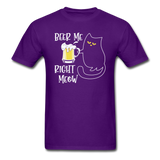 Beer Me RIght Meow - Unisex Classic T-Shirt - purple