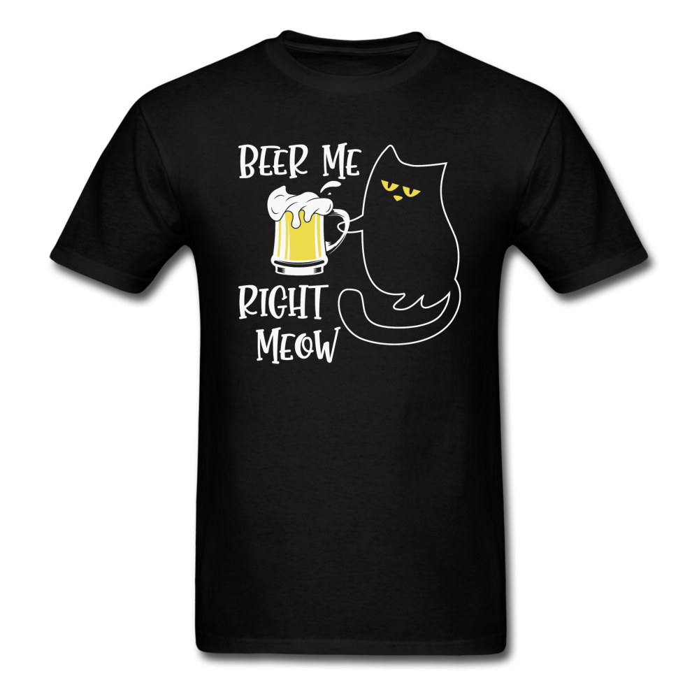 Beer Me RIght Meow - Unisex Classic T-Shirt - black