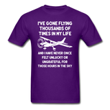 Gone Flying Thousands Of Times - White - Unisex Classic T-Shirt - purple