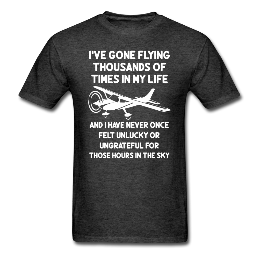 Gone Flying Thousands Of Times - White - Unisex Classic T-Shirt - heather black