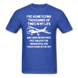 Gone Flying Thousands Of Times - White - Unisex Classic T-Shirt - royal blue