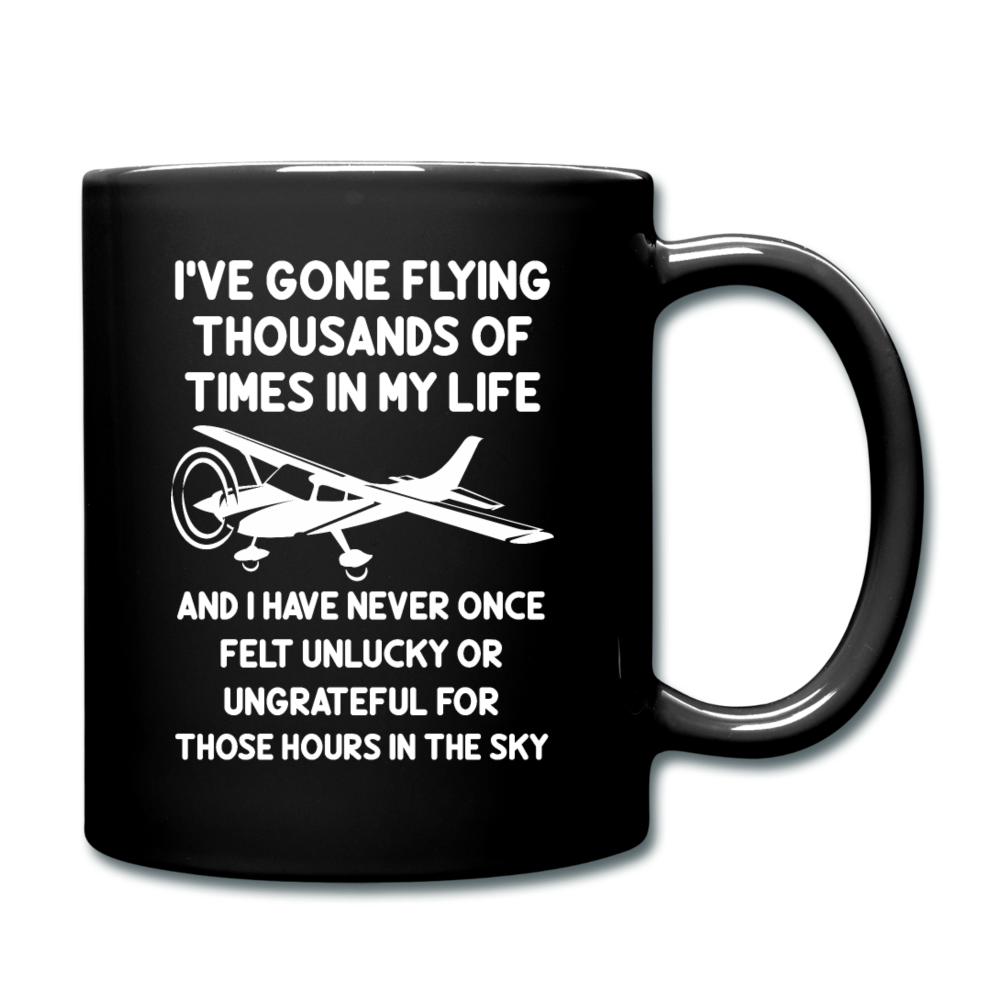 Gone Flying Thousands Of Times - White - Full Color Mug - black