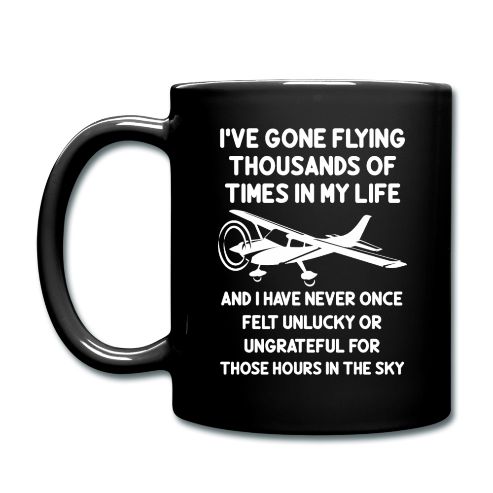 Gone Flying Thousands Of Times - White - Full Color Mug - black