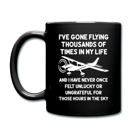 Gone Flying Thousands Of Times - White - Full Color Mug - black