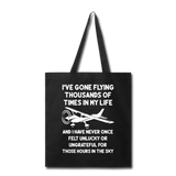 Gone Flying Thousands Of Times - White - Tote Bag - black