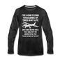 Gone Flying Thousands Of Times - White - Men's Premium Long Sleeve T-Shirt - charcoal gray