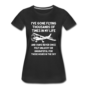 Gone Flying Thousands Of Times - White - Women’s Premium T-Shirt - black