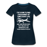 Gone Flying Thousands Of Times - White - Women’s Premium T-Shirt - deep navy