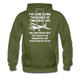 Gone Flying Thousands Of Times - White - Men’s Premium Hoodie - olive green