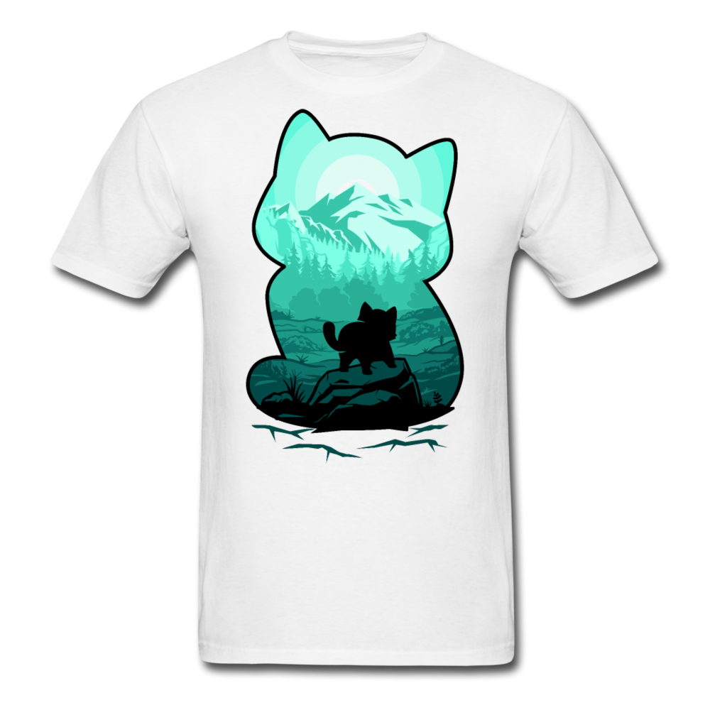 Wild Mountain Cat - Unisex Classic T-Shirt - white