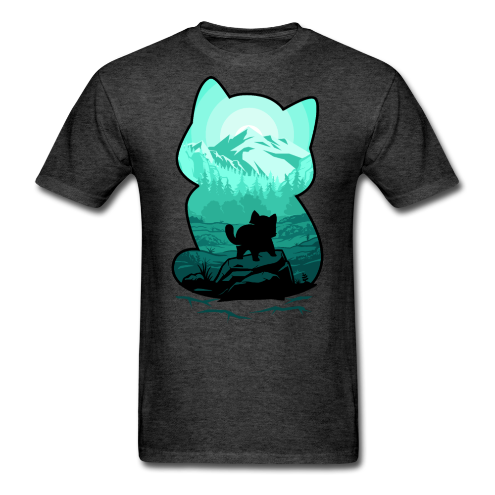 Wild Mountain Cat - Unisex Classic T-Shirt - heather black