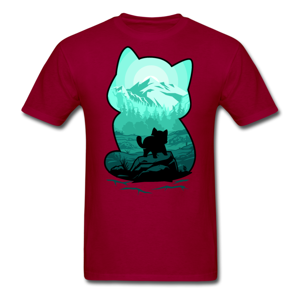 Wild Mountain Cat - Unisex Classic T-Shirt - dark red