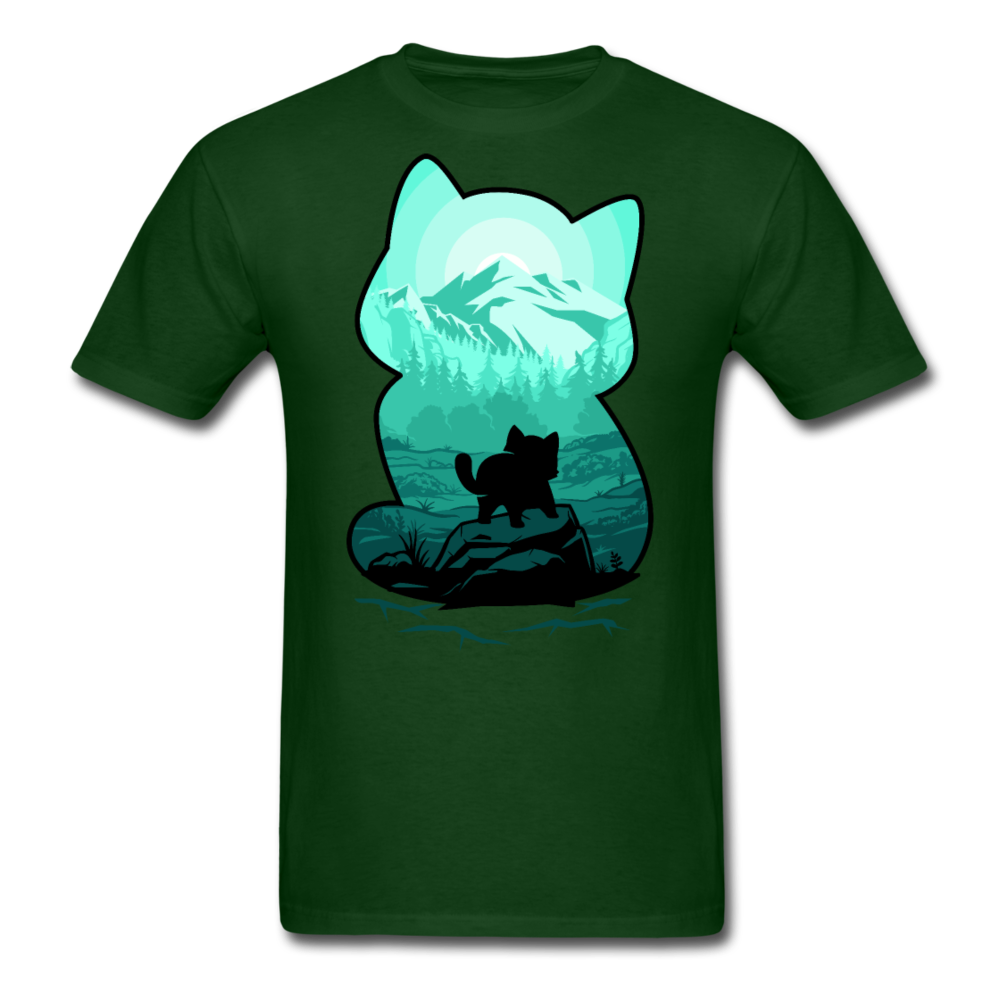 Wild Mountain Cat - Unisex Classic T-Shirt - forest green