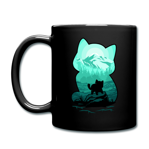 Wild Mountain Cat - Full Color Mug - black