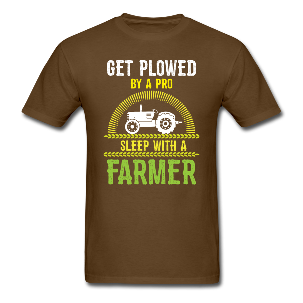 Get Plowed By A Pro - Unisex Classic T-Shirt - brown