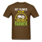 Get Plowed By A Pro - Unisex Classic T-Shirt - brown