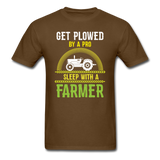 Get Plowed By A Pro - Unisex Classic T-Shirt - brown