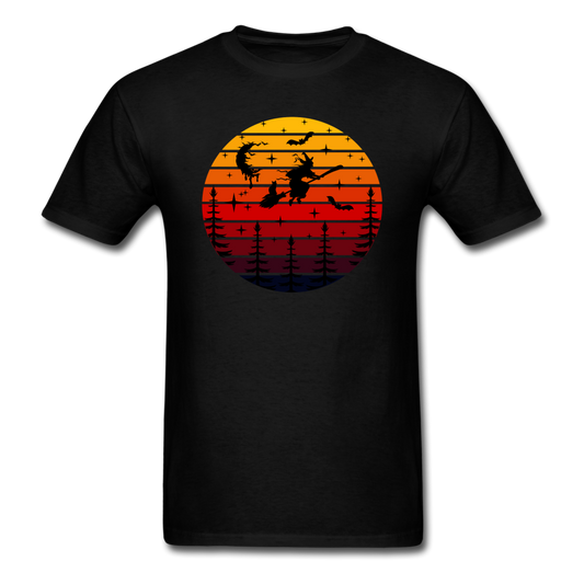 Halloween Night Sky - Retro - Unisex Classic T-Shirt - black