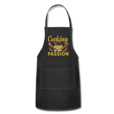 Cooking Is My Passion - Adjustable Apron - black