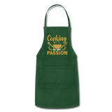 Cooking Is My Passion - Adjustable Apron - forest green