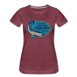 Wisconsin Friday Night Fish Fry Tradition - Women’s Premium T-Shirt - heather burgundy